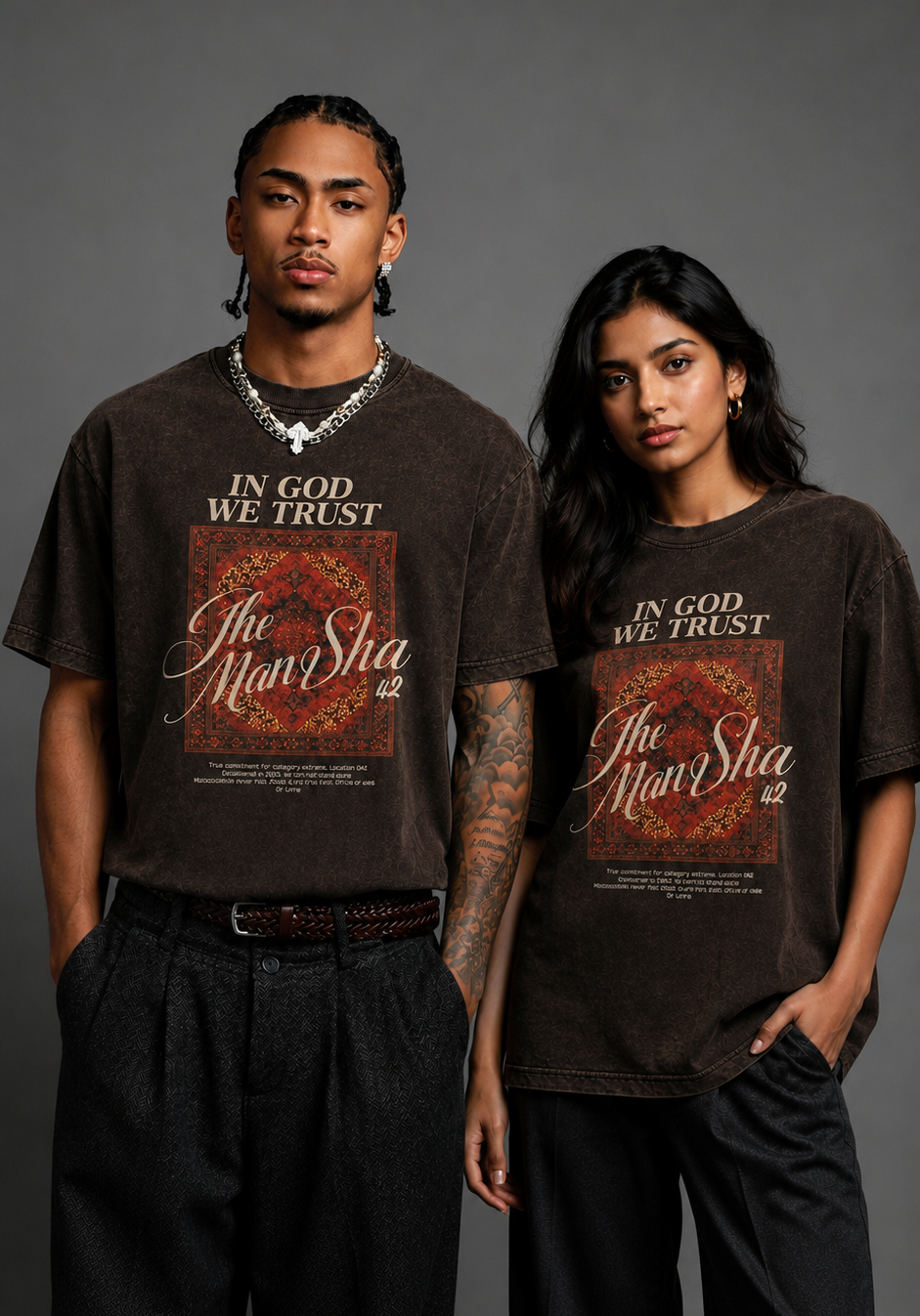 IN GOD WE TRUST Oversized Unisex Tee