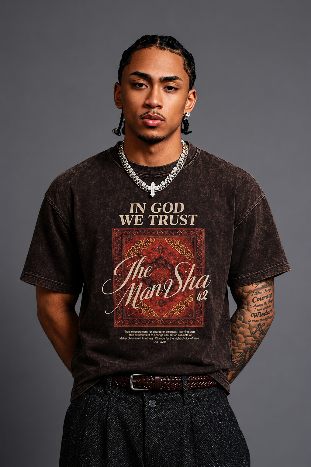 IN GOD WE TRUST Oversized Unisex Tee