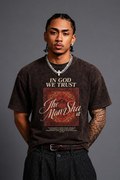 IN GOD WE TRUST Oversized Unisex Tee